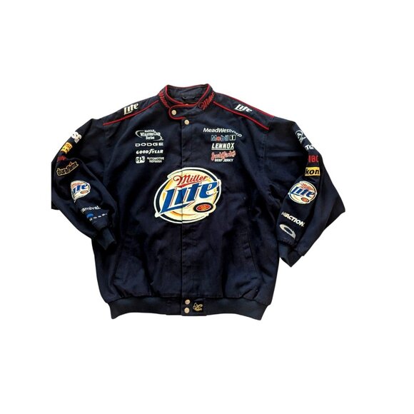 NASCAR Chase Authentics Drivers Line Miller Lite Rusty Wallace Jacket Size XXL - Picture 7 of 10